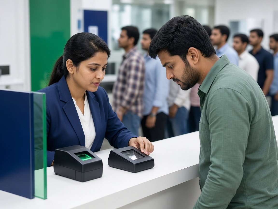 Biometric exam entry